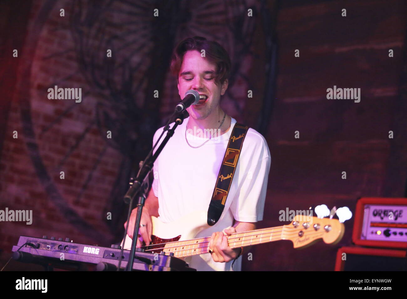 Penrith, Cumbria, UK. 1st August, 2015. Clay perform live on the Jagermeister Stage at Kendal Calling 2015. Stock Photo