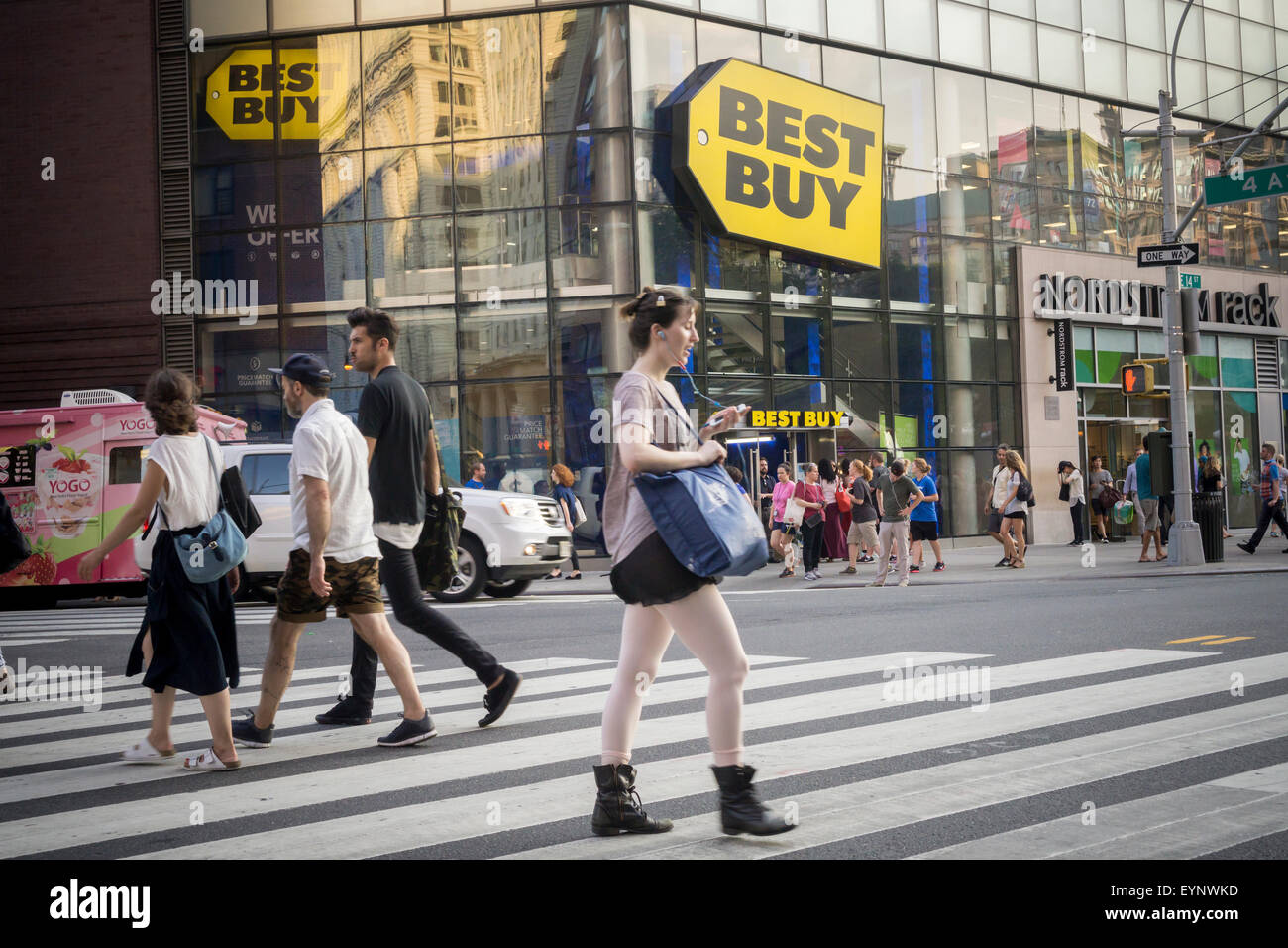 The Best Buy electronics store in Union Square in New York on Tuesday
