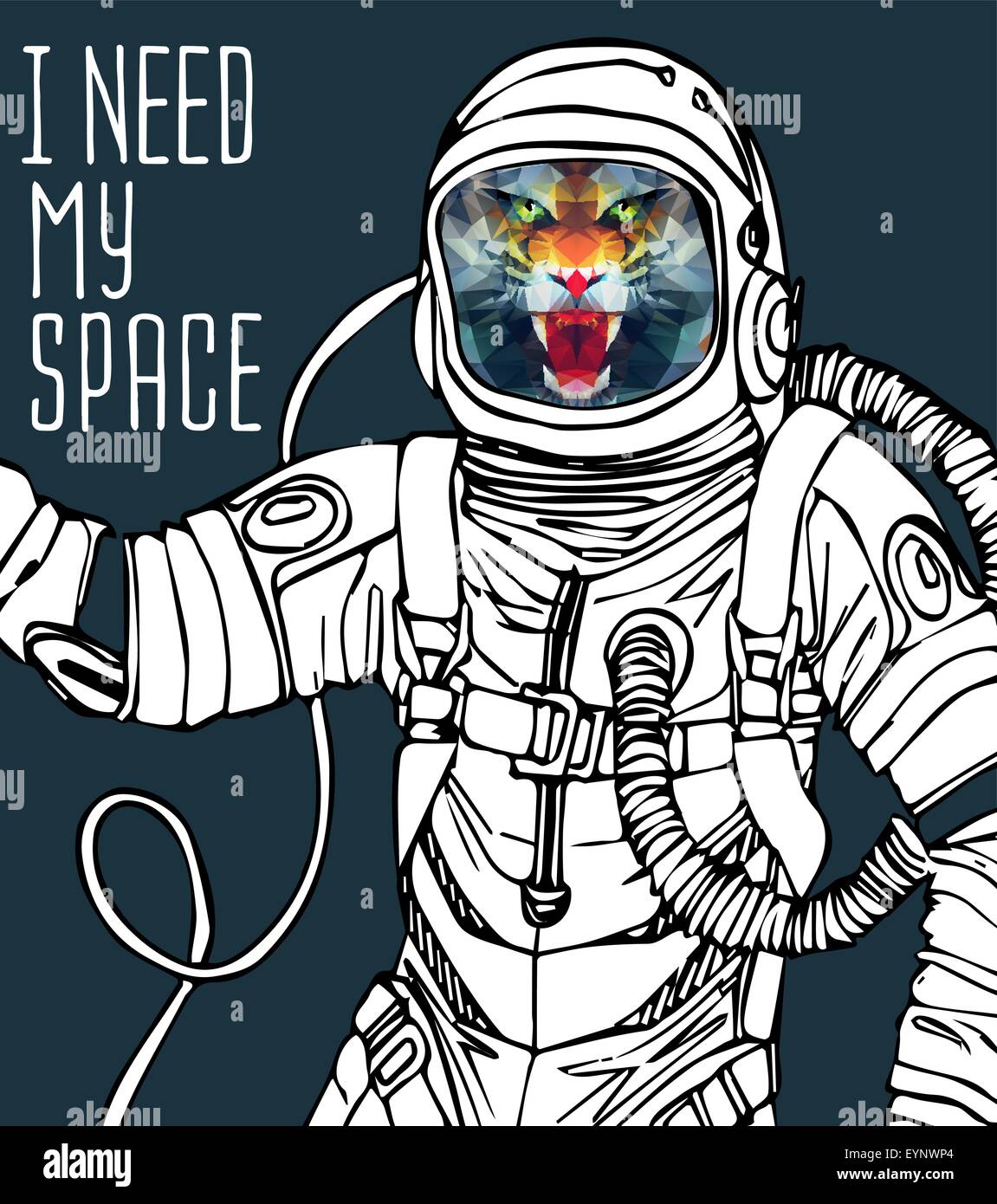 Space concept with astronaut Stock Vector Image & Art - Alamy