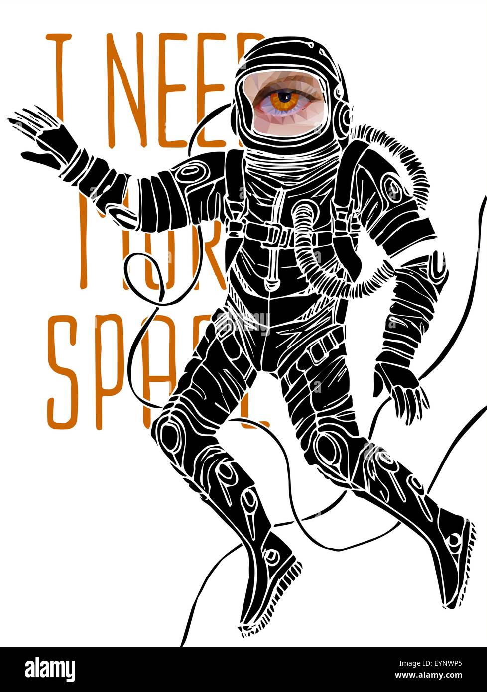 Space concept with astronaut Stock Vector Image & Art - Alamy
