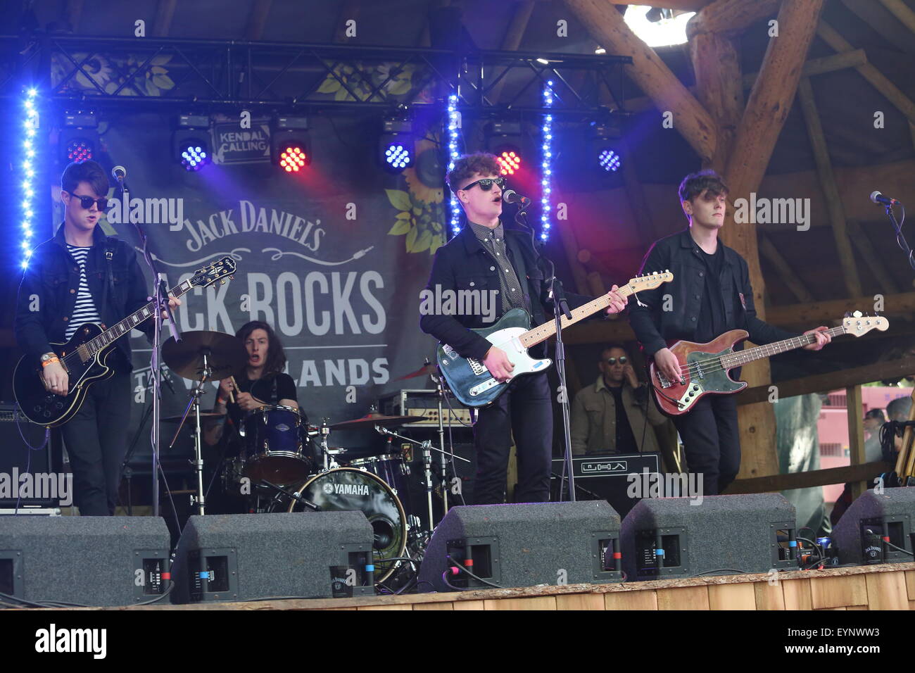 Penrith, Cumbria, UK. 1st August, 2015. Sugarmen perform live on the Calling Out Stage at Kendal Calling 2015. Stock Photo