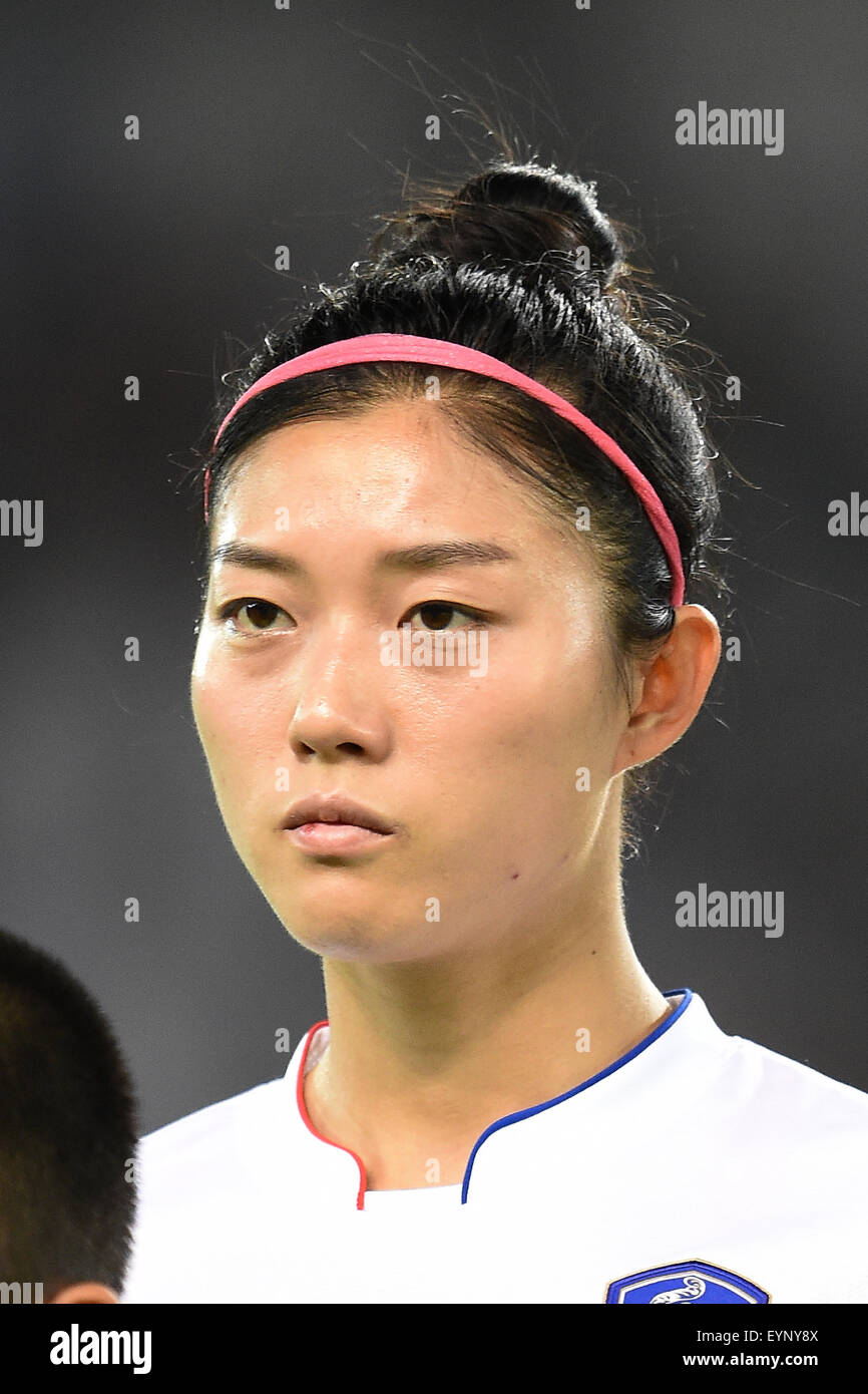 Wuhan Sports Center Stadium, Wuhan, China. 1st Aug, 2015. Yec Seo Shim (KOR), AUGUST 1, 2015 - Football/Soccer : EAFF Women's East Asian Cup 2015 between China 0-1 South Korea at Wuhan Sports Center Stadium, Wuhan, China. Credit:  AFLO SPORT/Alamy Live News Stock Photo