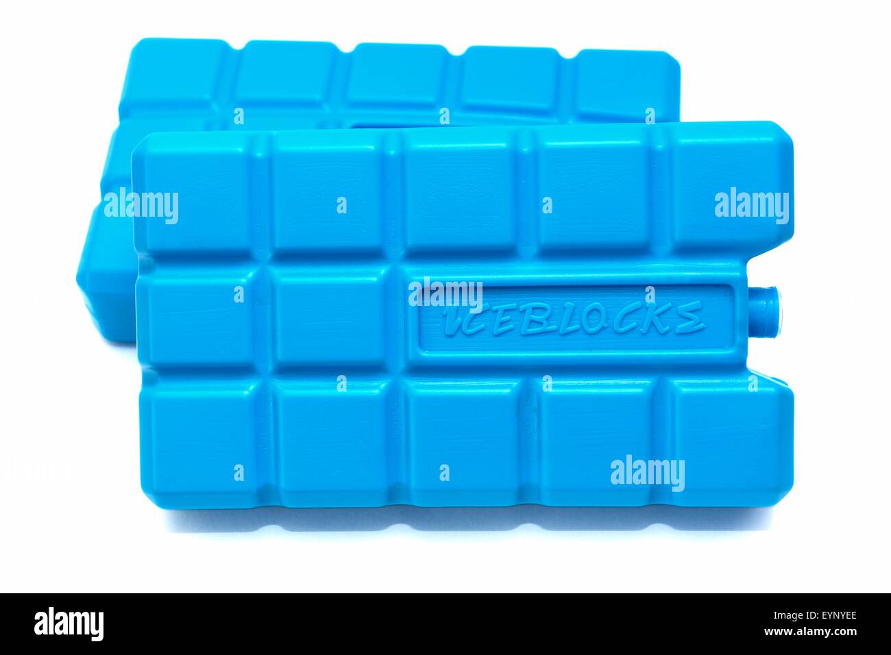 Freezer ice blocks Stock Photo