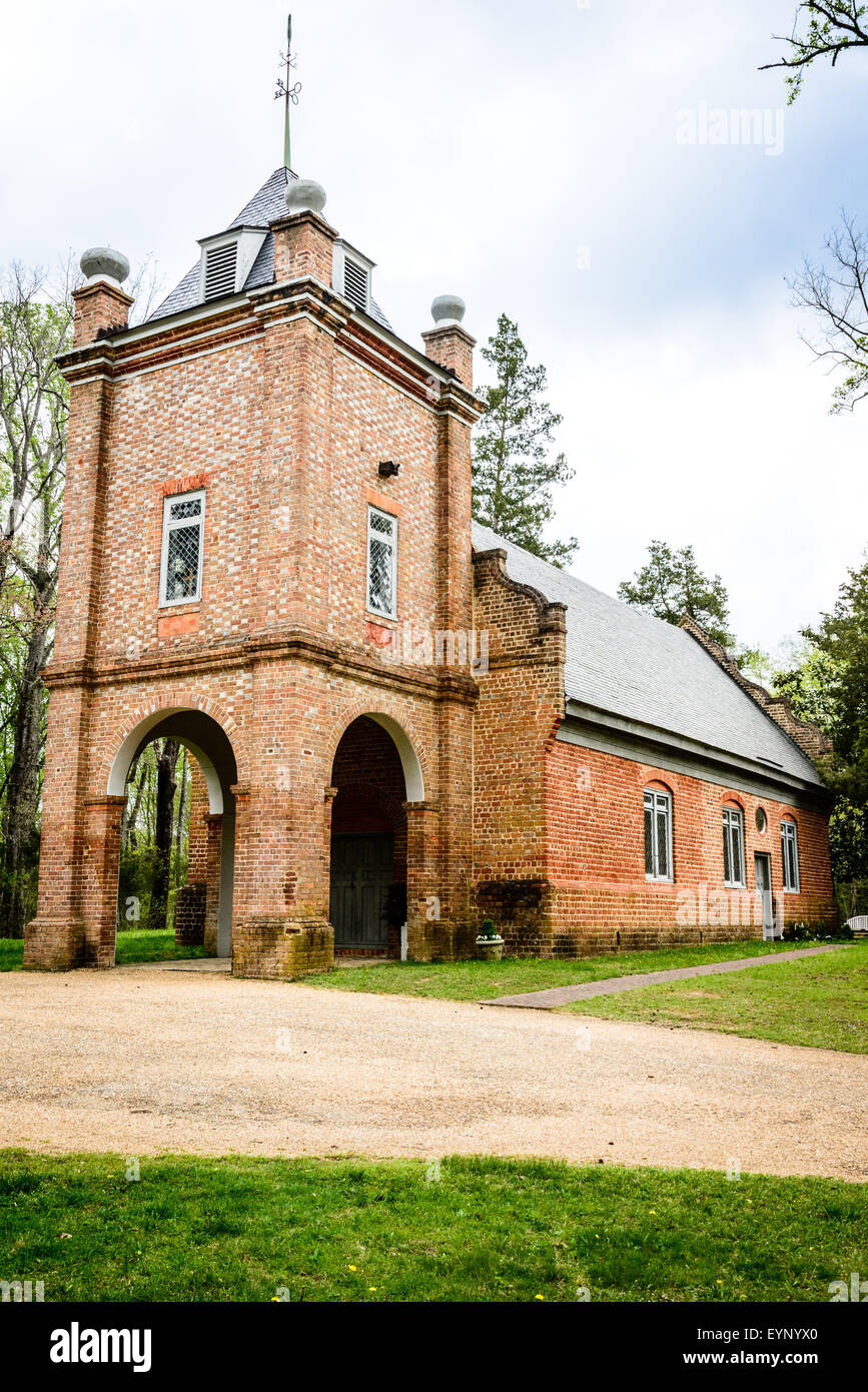 St. Peter's Parish Church, 8400 St. Peters Lane, near Talleysville, New Kent, Virginia Stock Photo