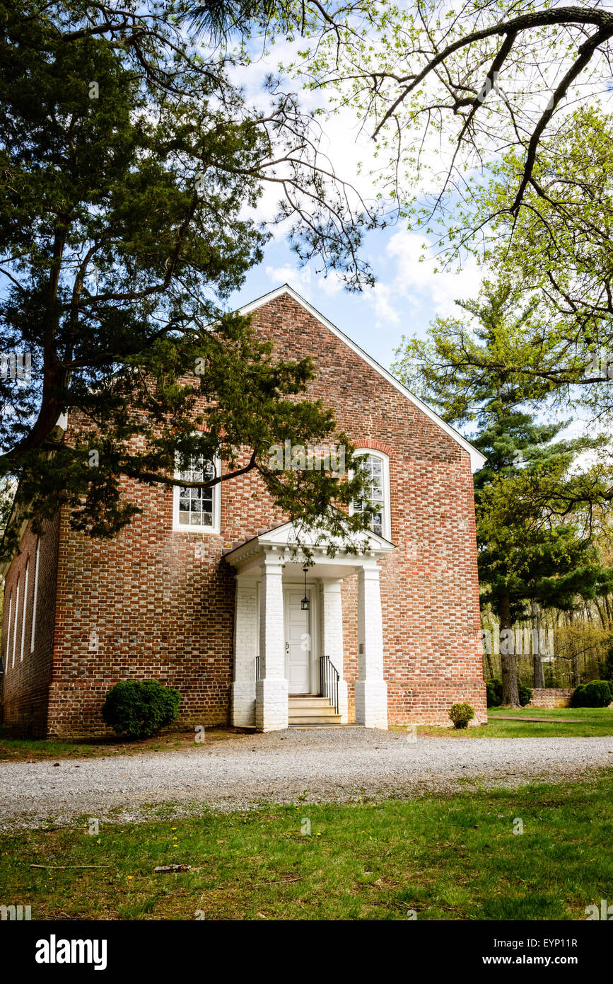 Fork Church, Old Ridge Road, Doswell, near Ashland, Virginia Stock