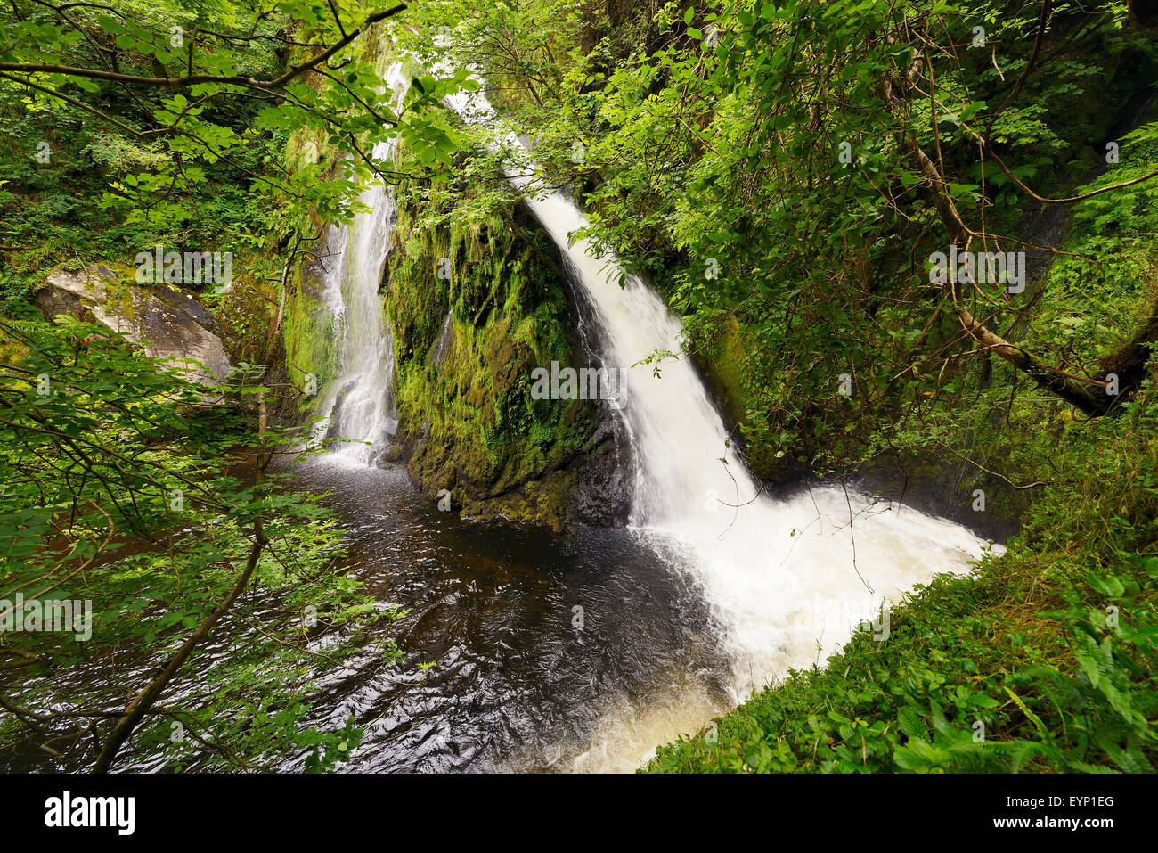Ceunant Mawr waterfall in Llanberis, Snowdonia Stock Photo Alamy