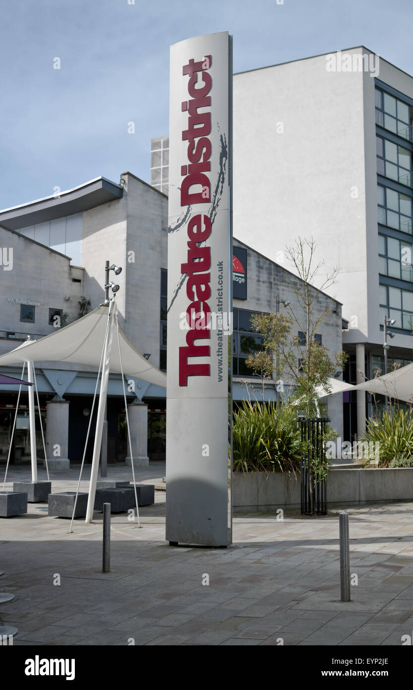 Theatre District in Milton Keynes Stock Photo Alamy