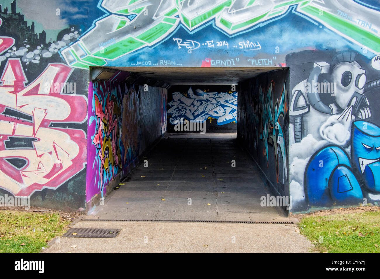 Skateboard and BMX park in subway on Penn Road Island Wolverhampton