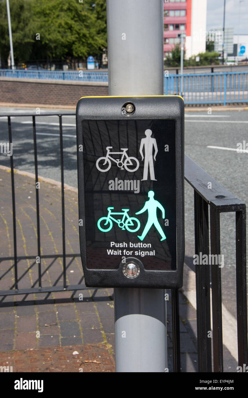 Combination Bike and Pedestrian Crossing Symbol Sign SIGN-84