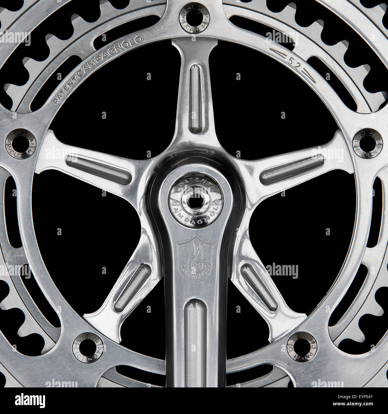 Vintage Campagnolo Record chainset from the 1970's Stock Photo - Alamy