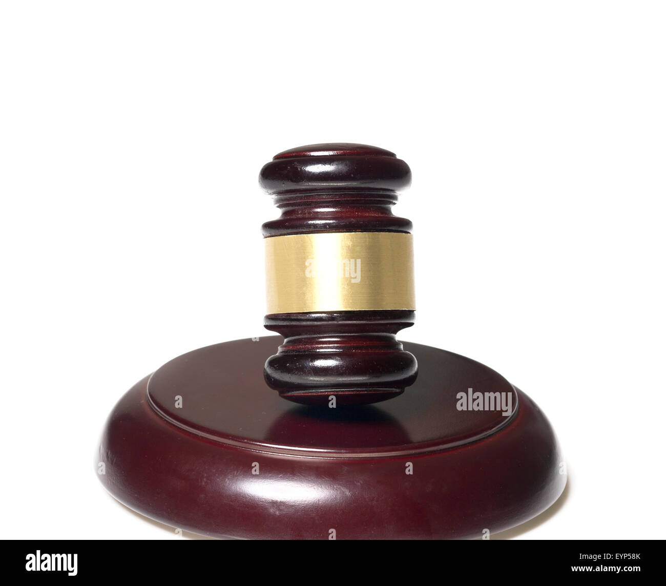 Wood gavel and block Stock Photo - Alamy