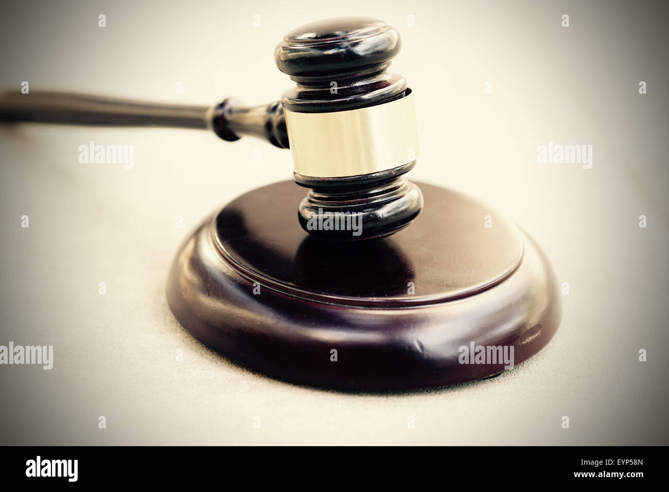 Wood gavel and block Stock Photo Alamy
