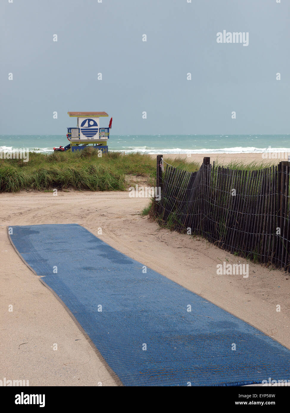 Beach access ramp Stock Photo Alamy