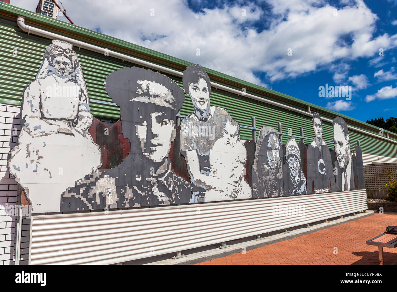 Queenstown Mosaic Sculpture Stock Photo Alamy