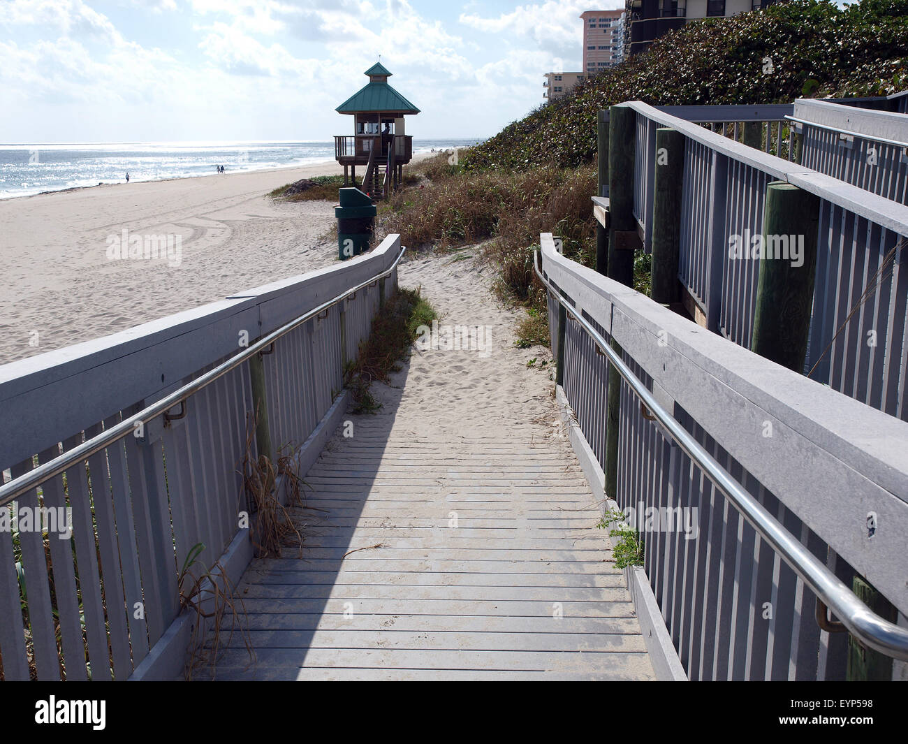 Beach access ramp Stock Photo Alamy