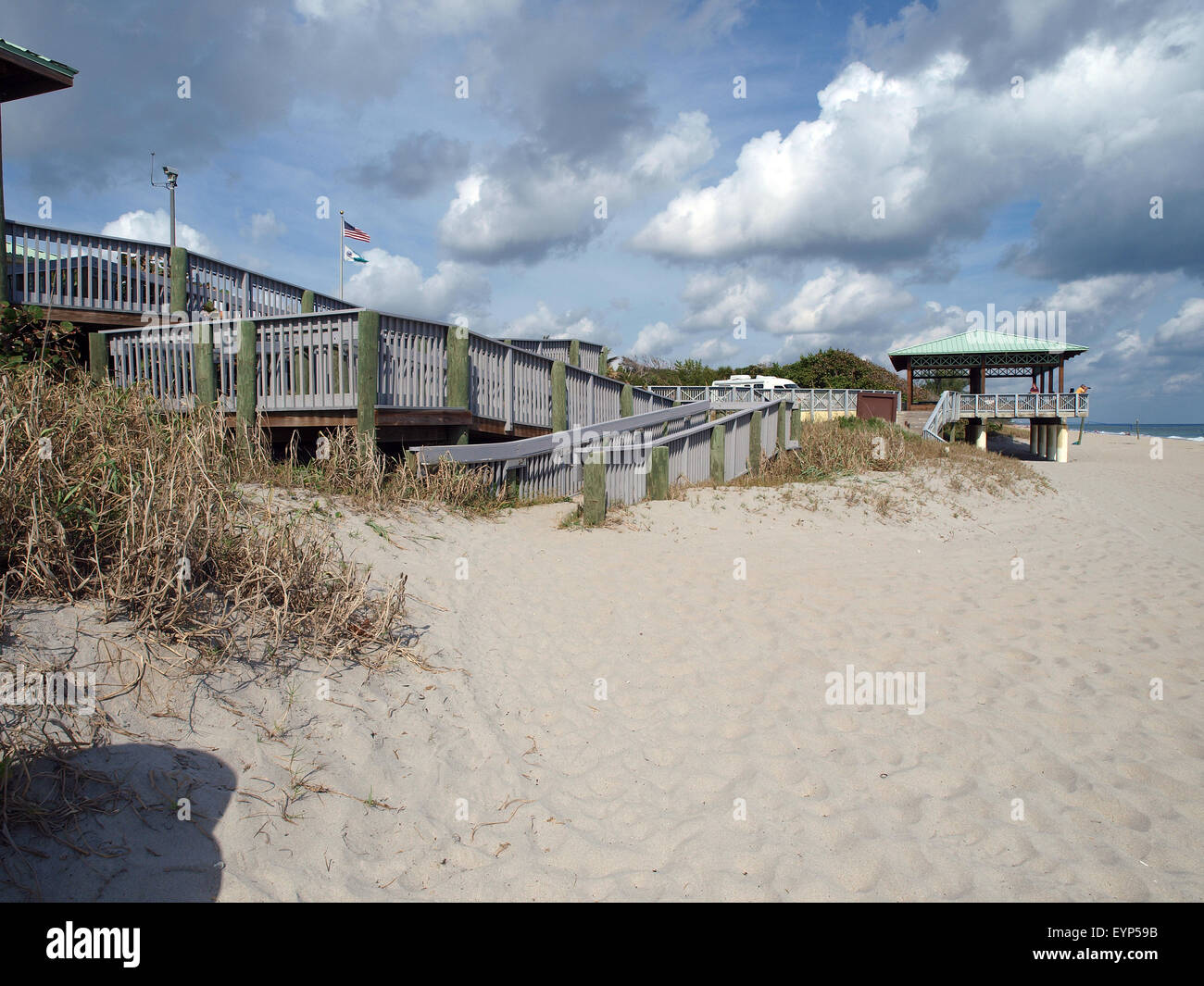 Beach access ramp Stock Photo Alamy