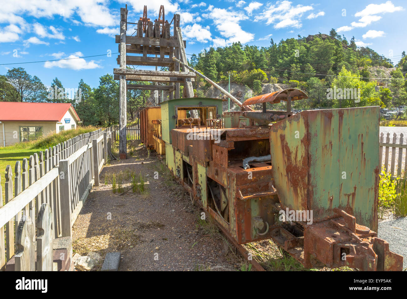 Queenstown Historical Artifacts Stock Photo