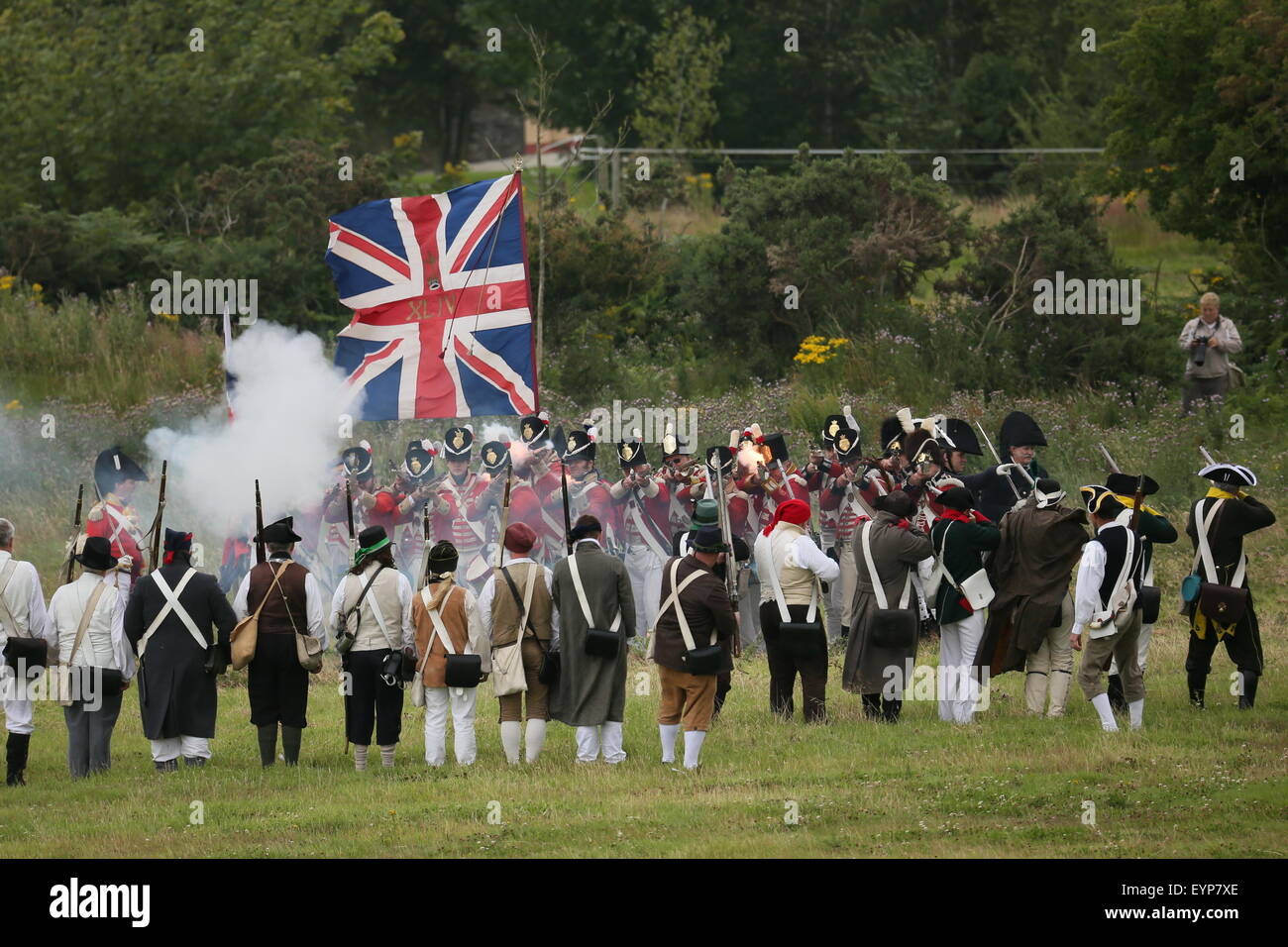 County Wexford, Ireland. 2nd Aug, 2015.Image from the Battle of Vinegar