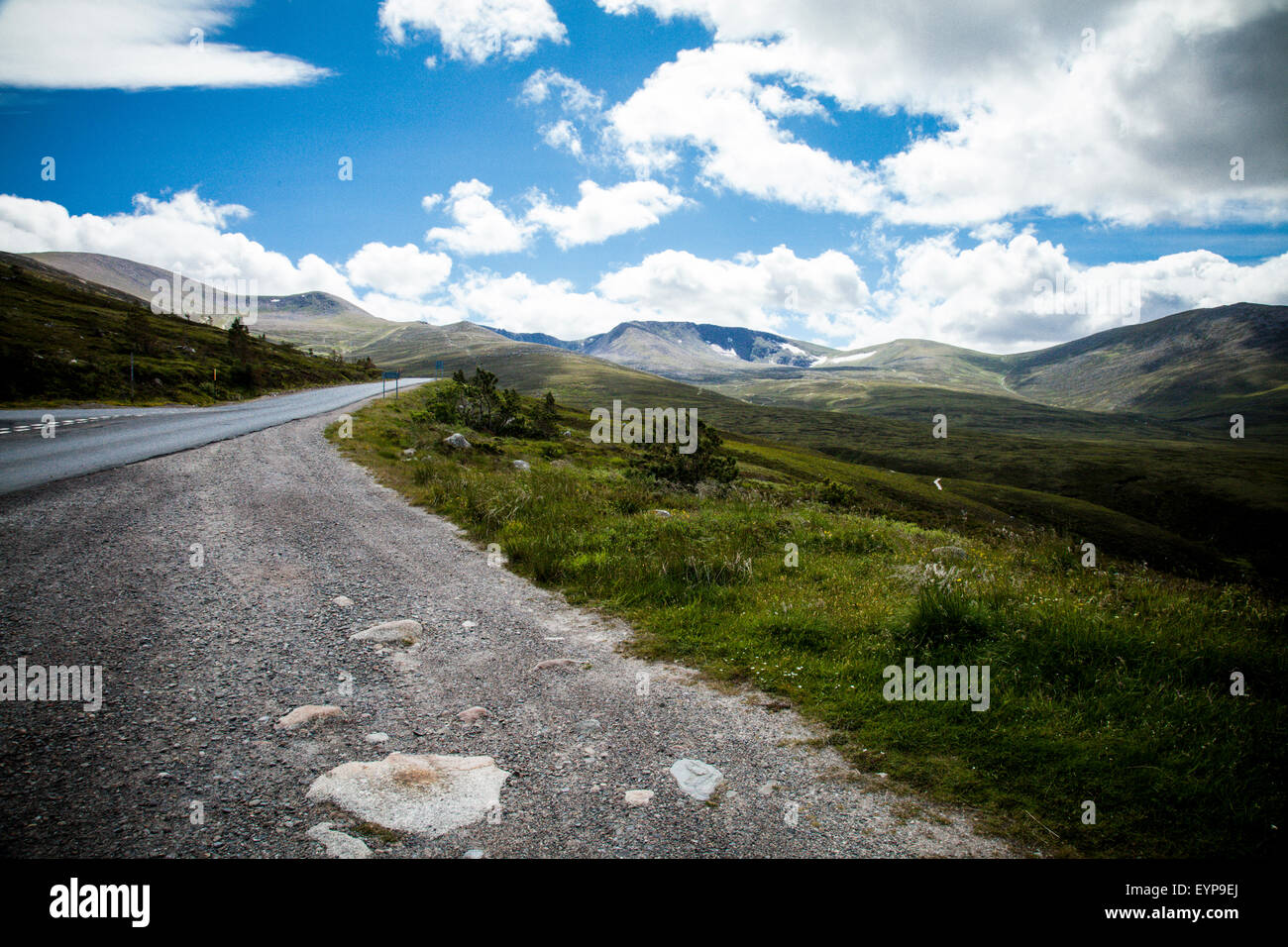 A view of the Cairngorm mountains in the Cairngorm National Park, Scotland UK Stock Photo