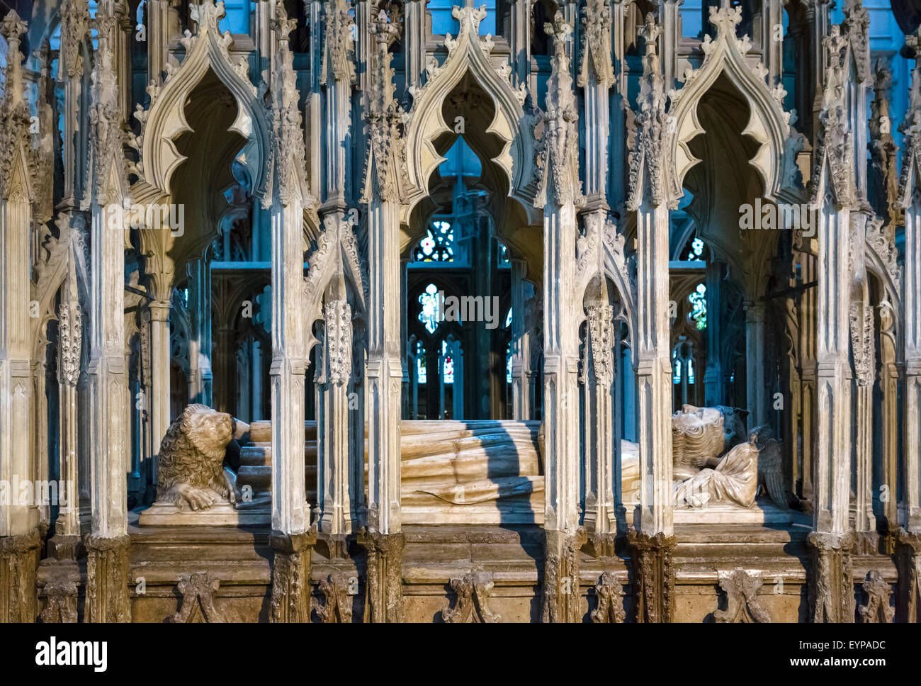 The tomb of King Edward II in Gloucester Cathedral, Gloucester