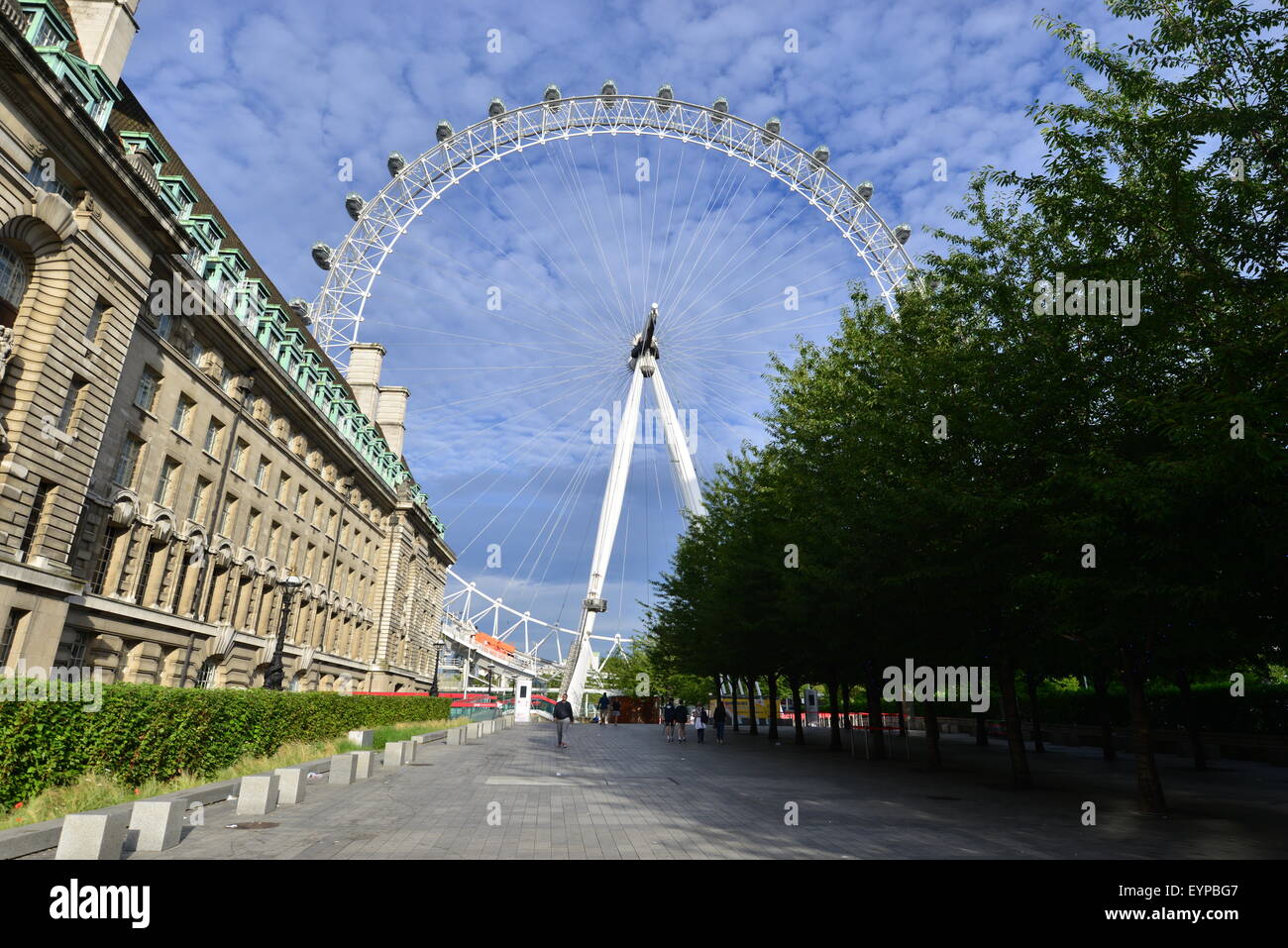 The London Eye in London in August 2015 Stock Photo