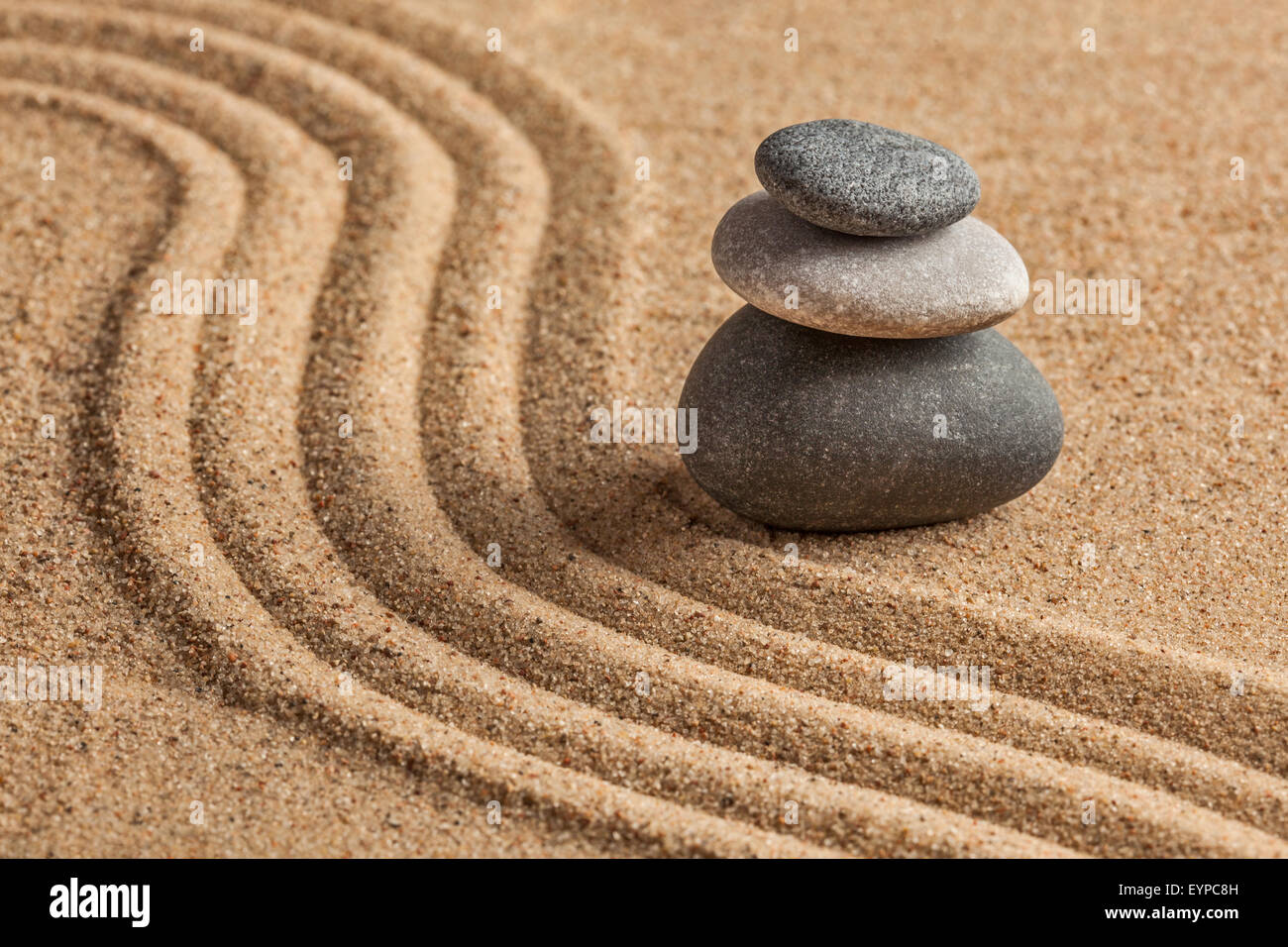Japanese Zen stone garden Stock Photo Alamy