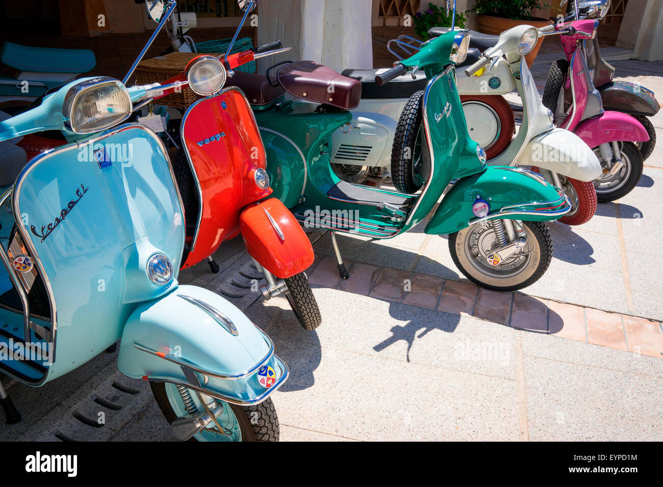 italian favorite way of transportation Vespa scooter Stock Photo Alamy