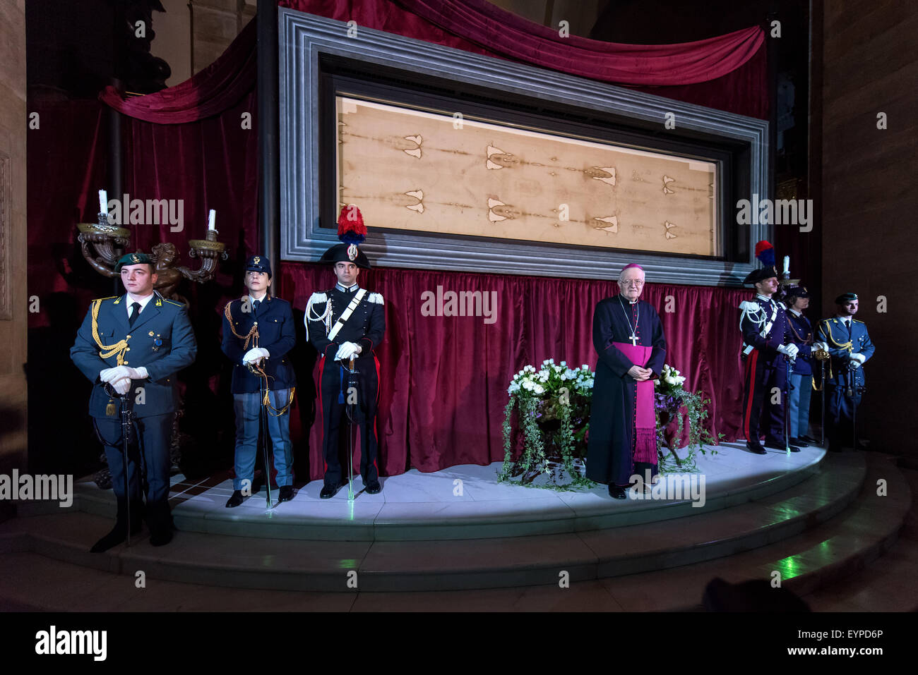 The 2015 Exposition of the Shroud, Turin, Italy Stock Photo