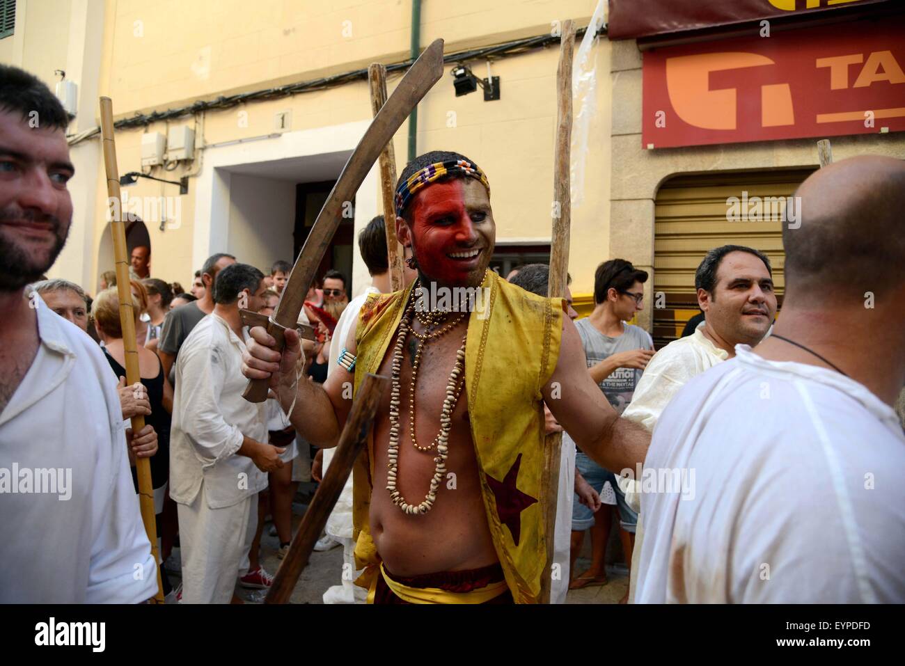 La Patrona Festival in Pollenca, Re-enactment of the battle of the ...