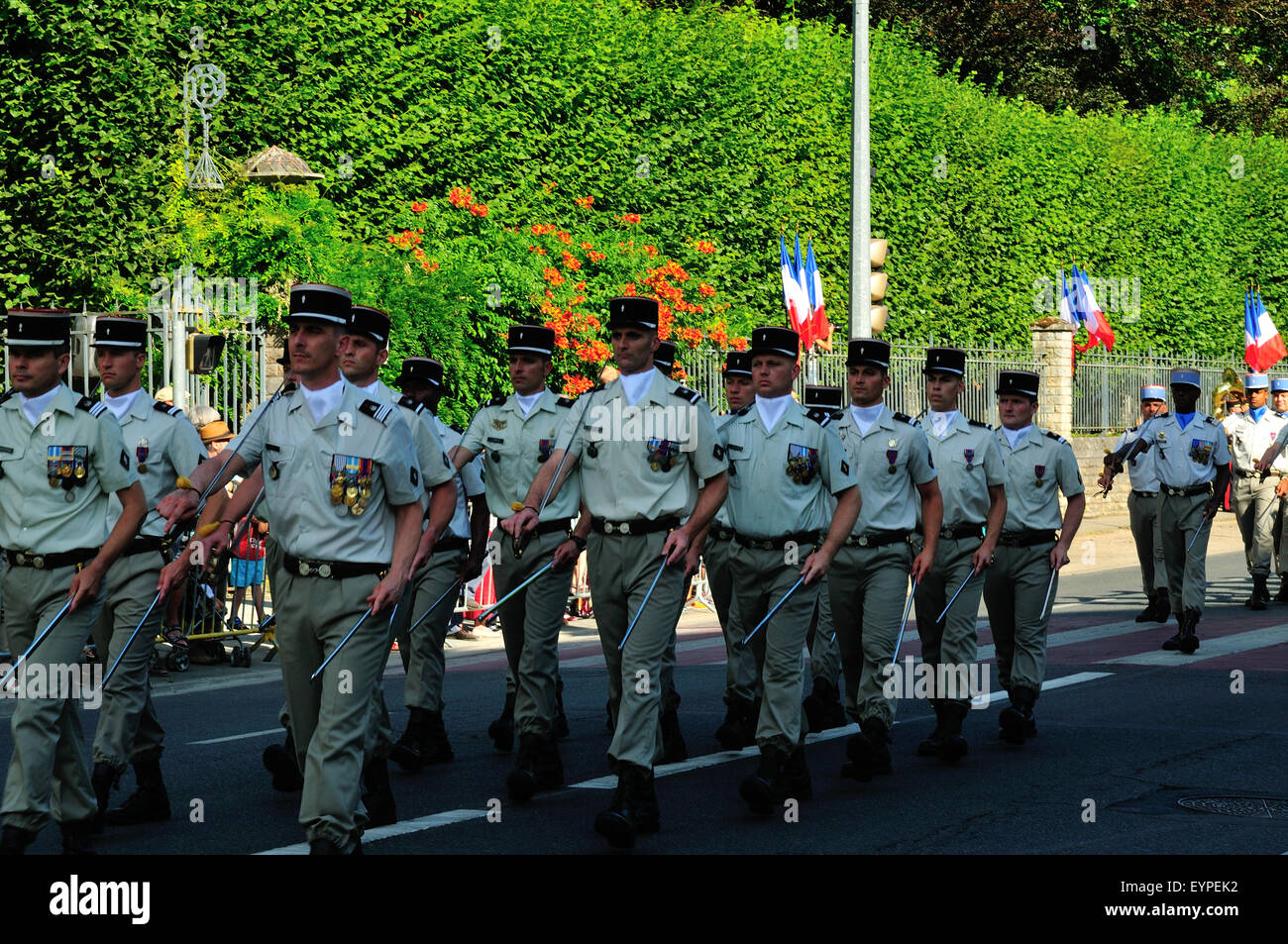 14th July Parade in Bourges, France Stock Photo
