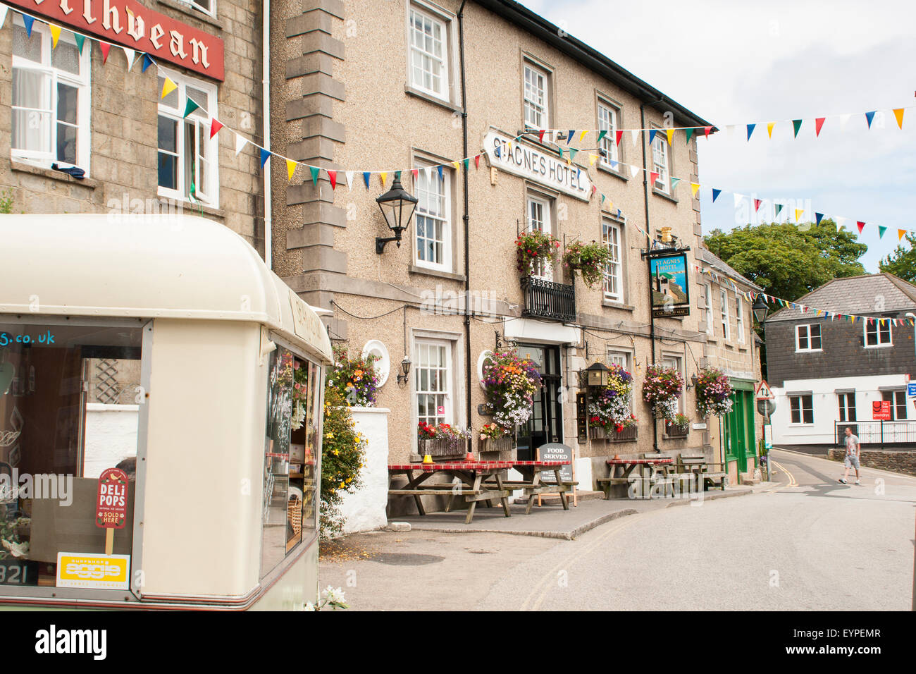 St Agnes Hotel, St Agnes, Cornwall, UK Stock Photo Alamy