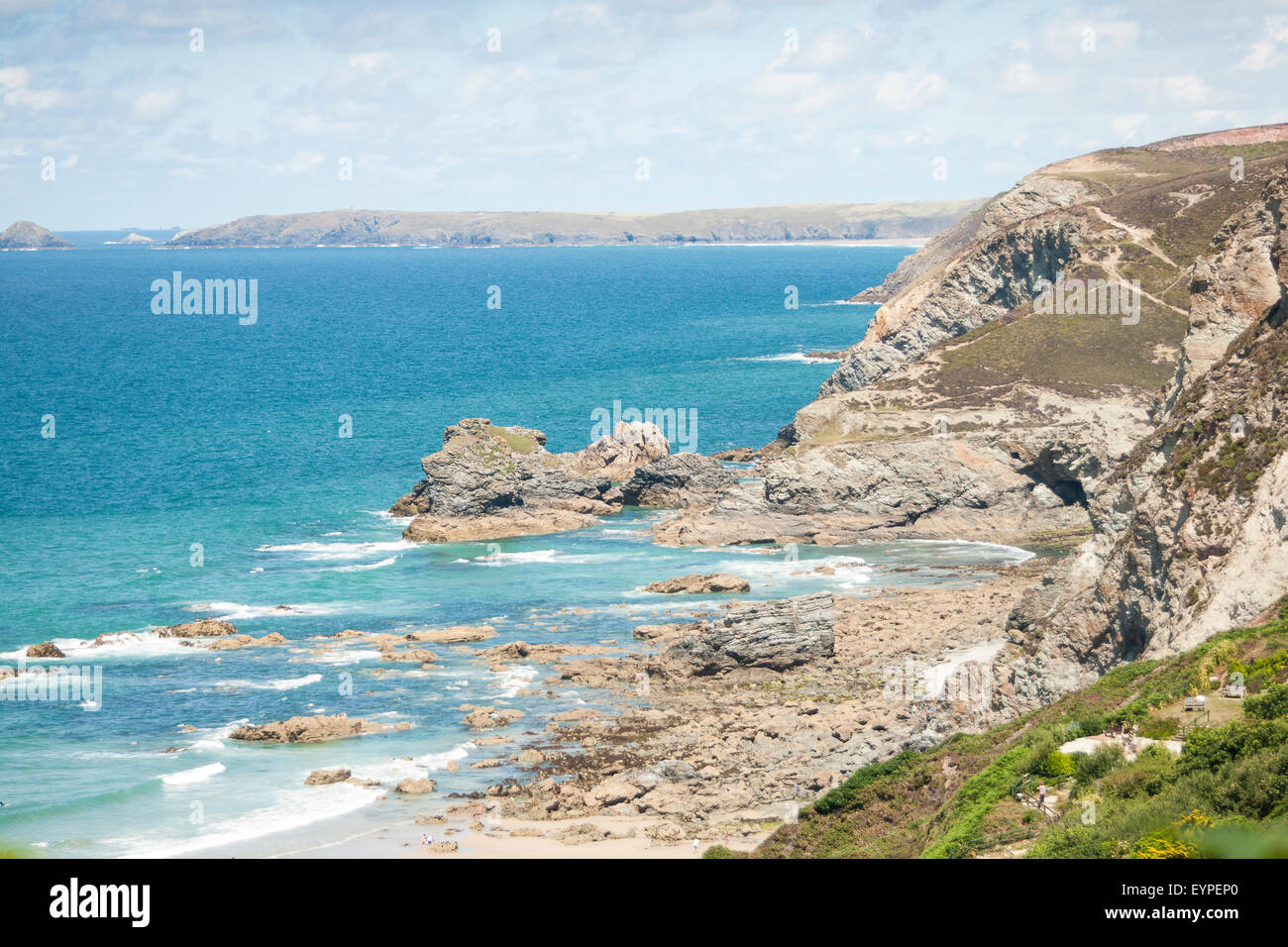 Trevaunance cove, St Agnes Stock Photo Alamy