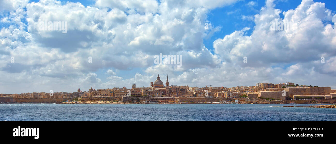 Valletta Skyline , Malta Stock Photo