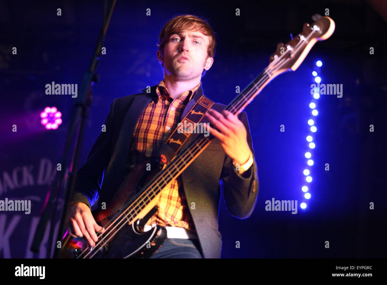 Penrith, Cumbria, UK. 1st August, 2015. The Talk perform live on the Woodlands Stage at Kendal Calling 2015. Credit:  SJN/Alamy Live News Stock Photo