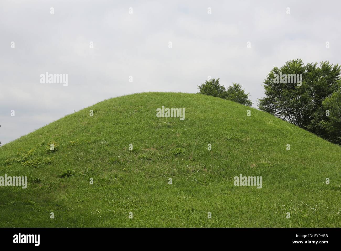 Indian burial mounds at Mounds Park in St. Paul, Minnesota Stock Photo