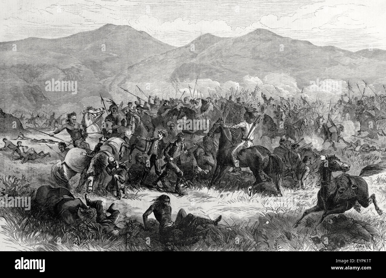 The "Fetterman massacre", during Red Cloud's War. Sioux and Cheyenne
