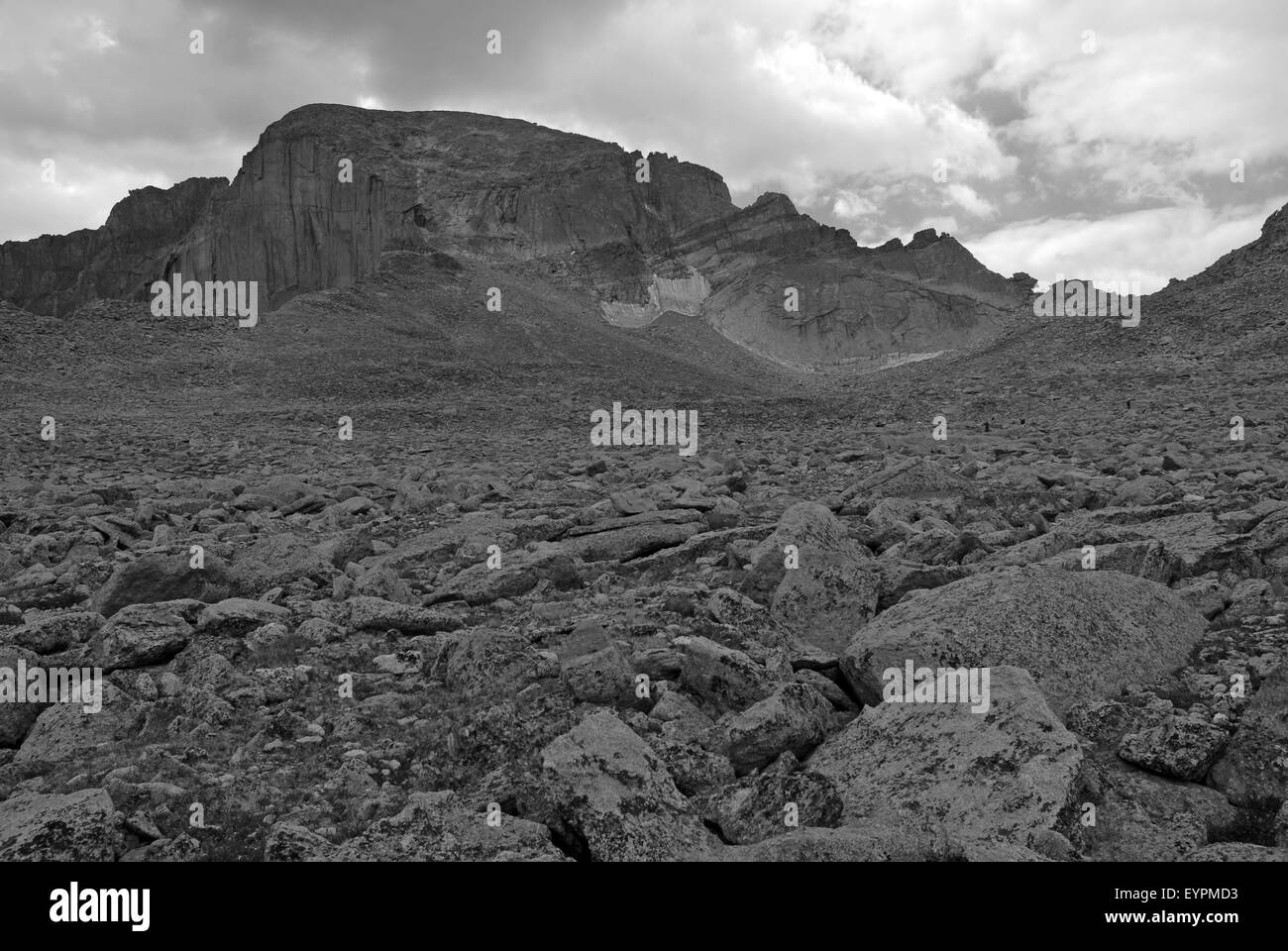 Longs Peak, Colorado 14er near Denver, in the Rocky Mountains, USA