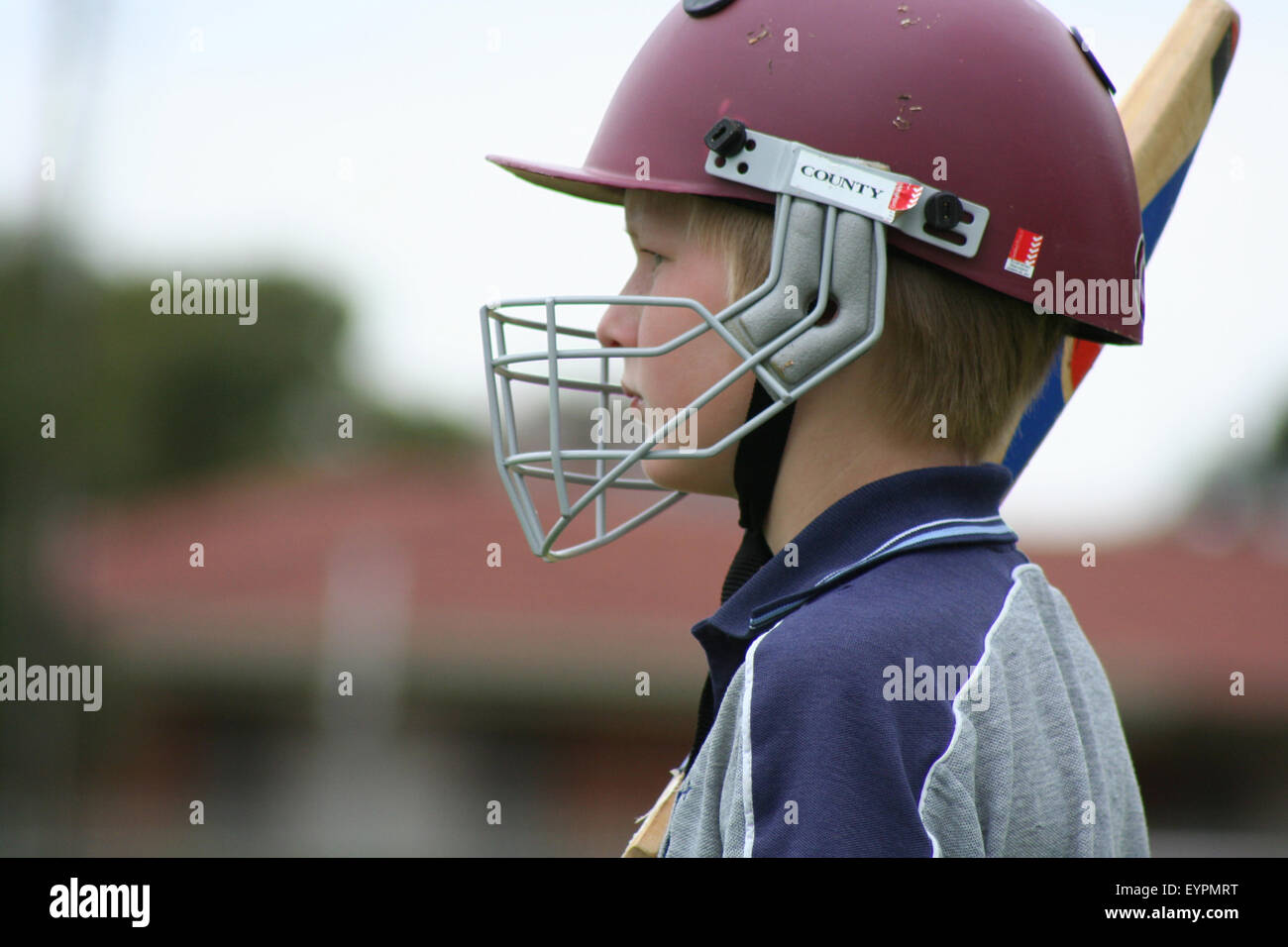 Children playing cricket helmet hires stock photography and images Alamy