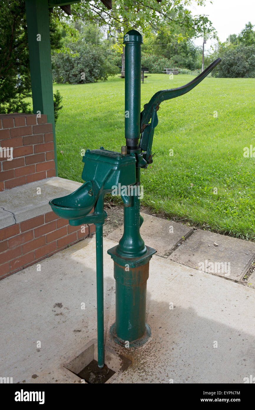 Water hand pump Stock Photo