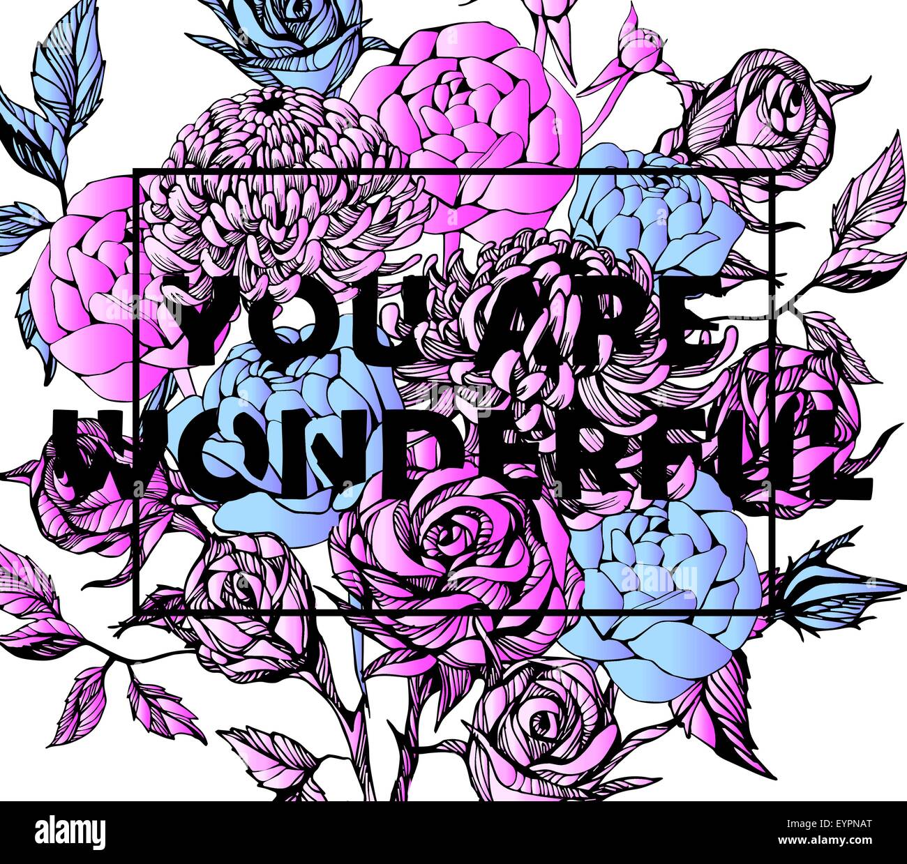 beautiful flower background art Stock Vector Image & Art - Alamy