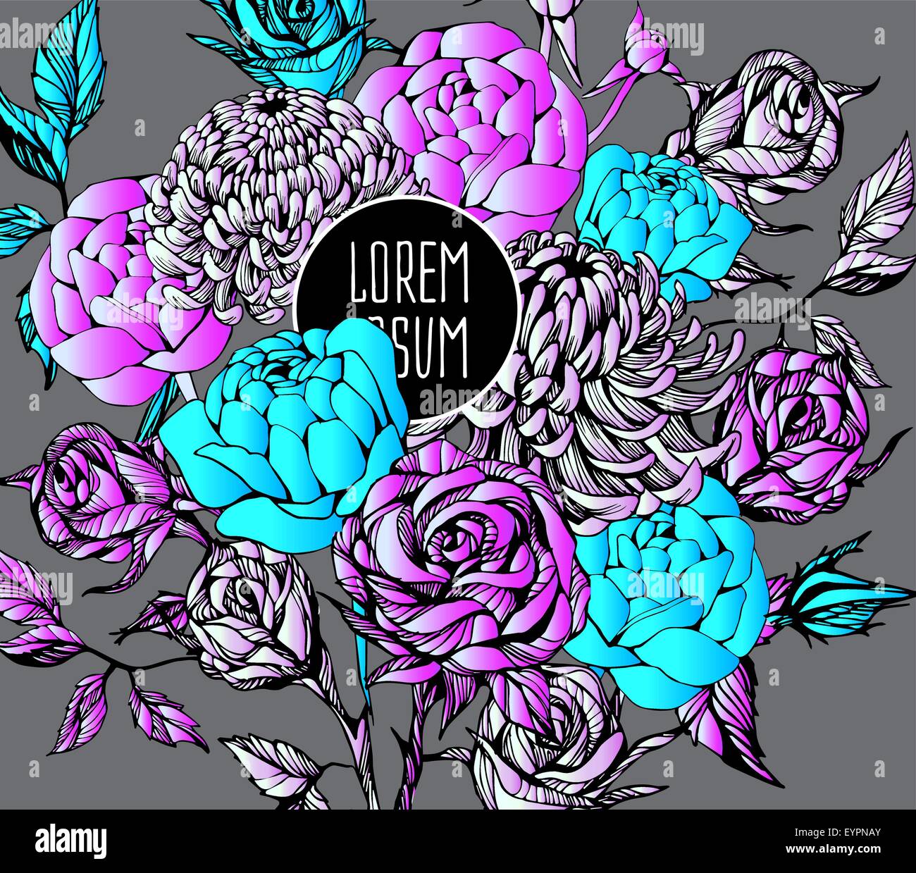 beautiful flower background art Stock Vector Image & Art Alamy