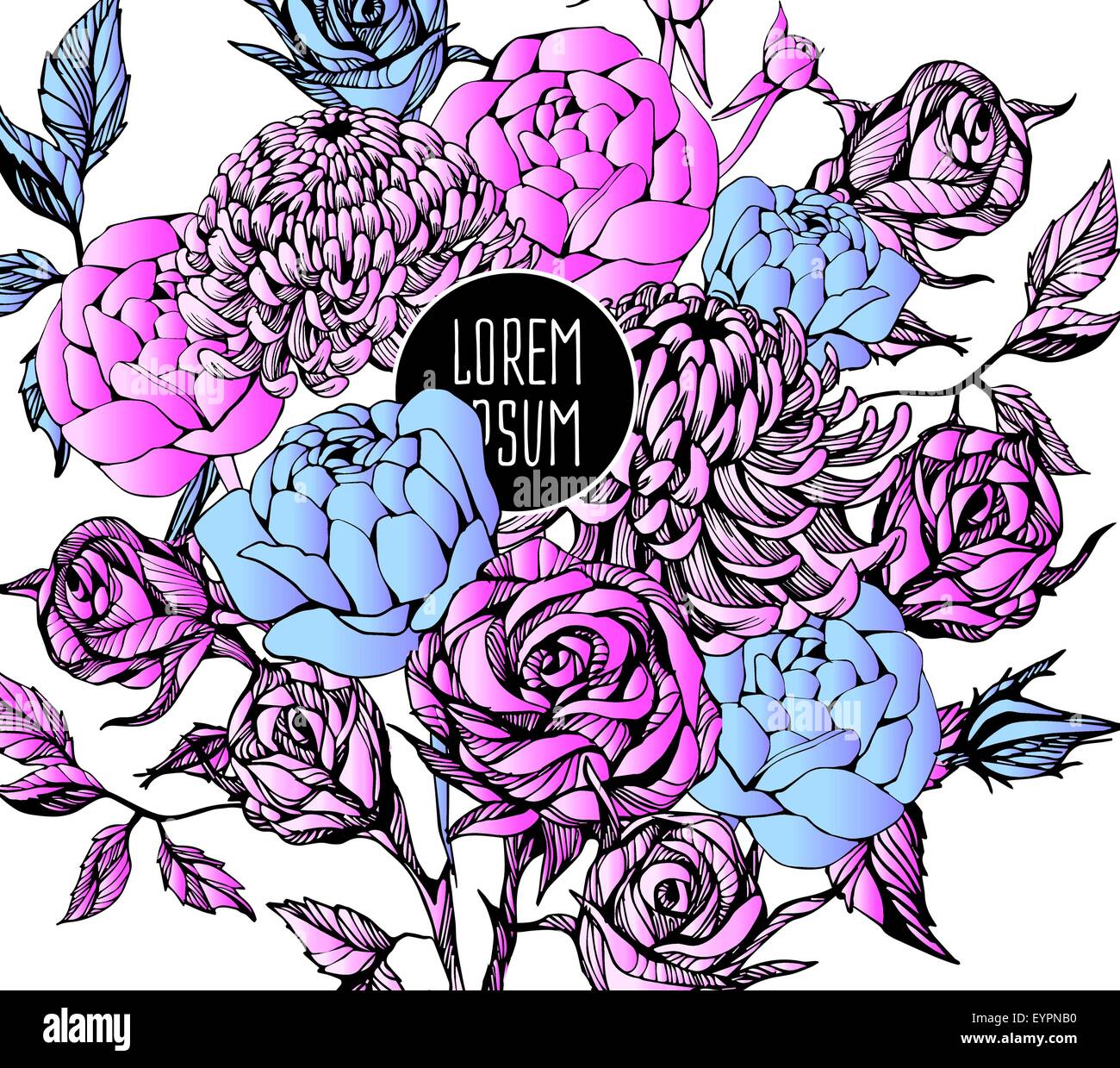 beautiful flower background art Stock Vector Image & Art - Alamy