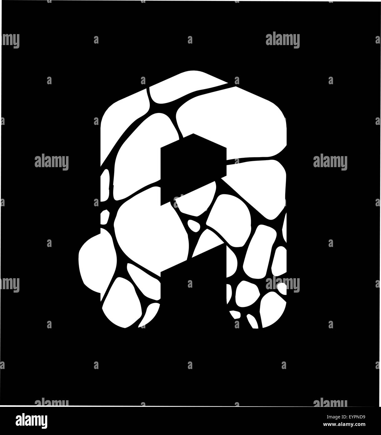 Set alphabet symbols elements letter Black and White Stock Photos ...