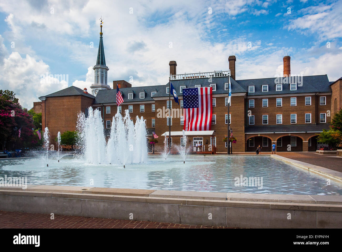Market Square and City Hall, in Alexandria, Virginia. Stock Photo