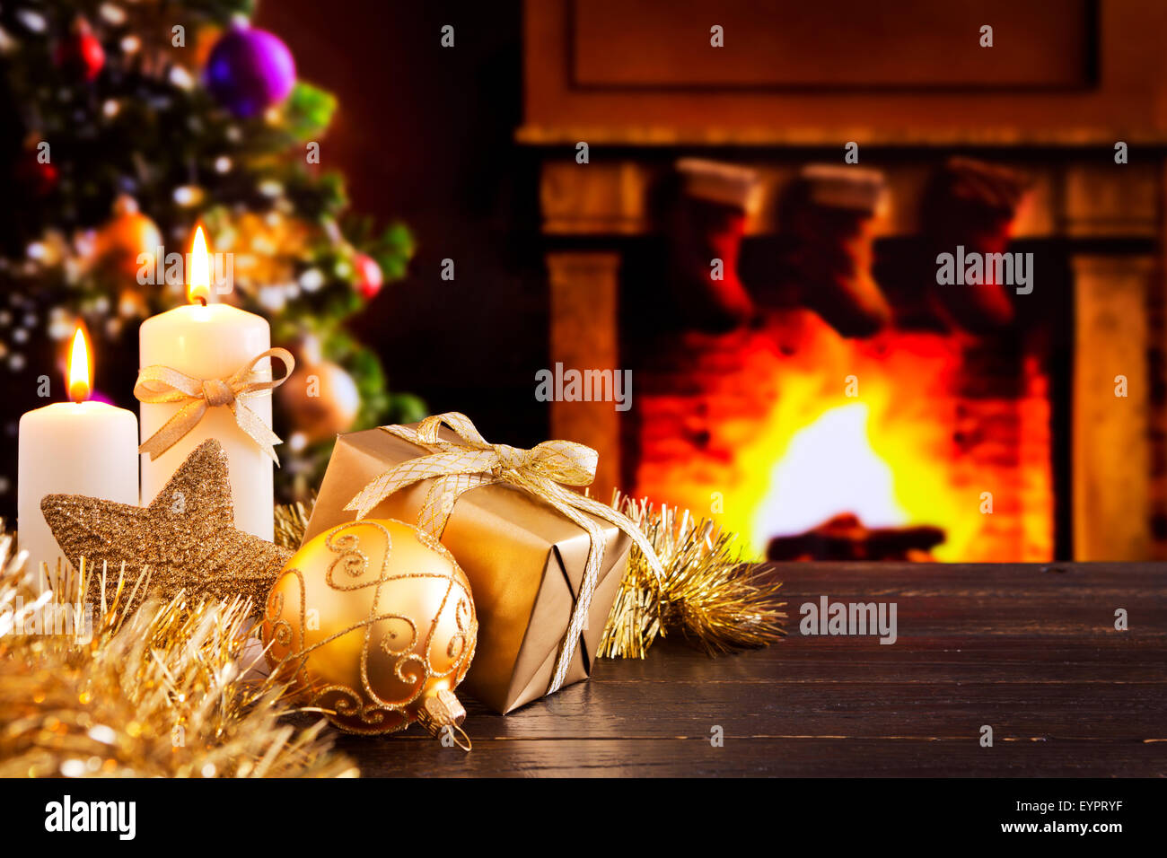 Burning christmas tree fire hires stock photography and images Alamy