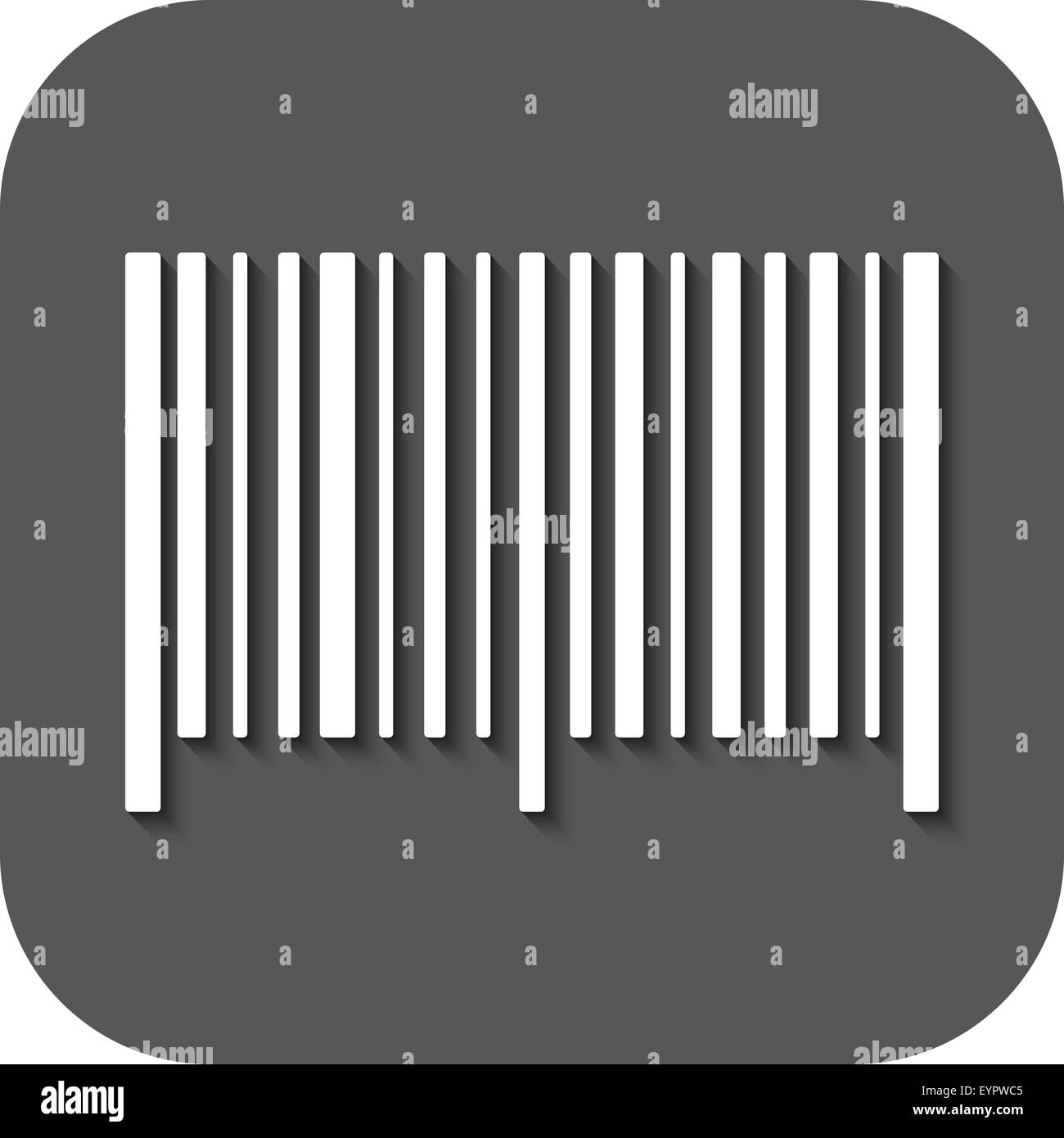 The barcode icon. Identification and ID symbol. Flat Stock Vector Image ...