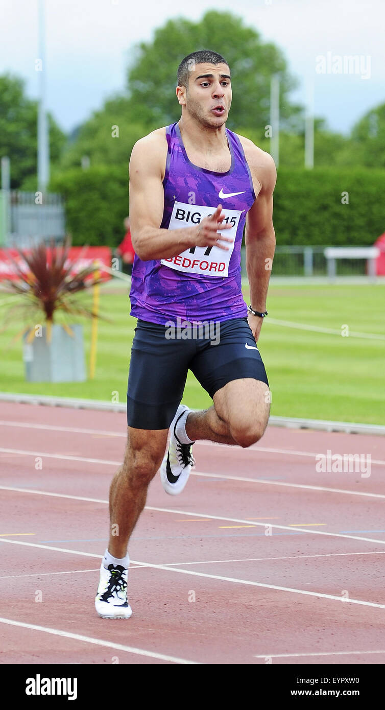 UK's number one sprinter Adam Gemili clocks sub 10.0secs (9.97secs) at