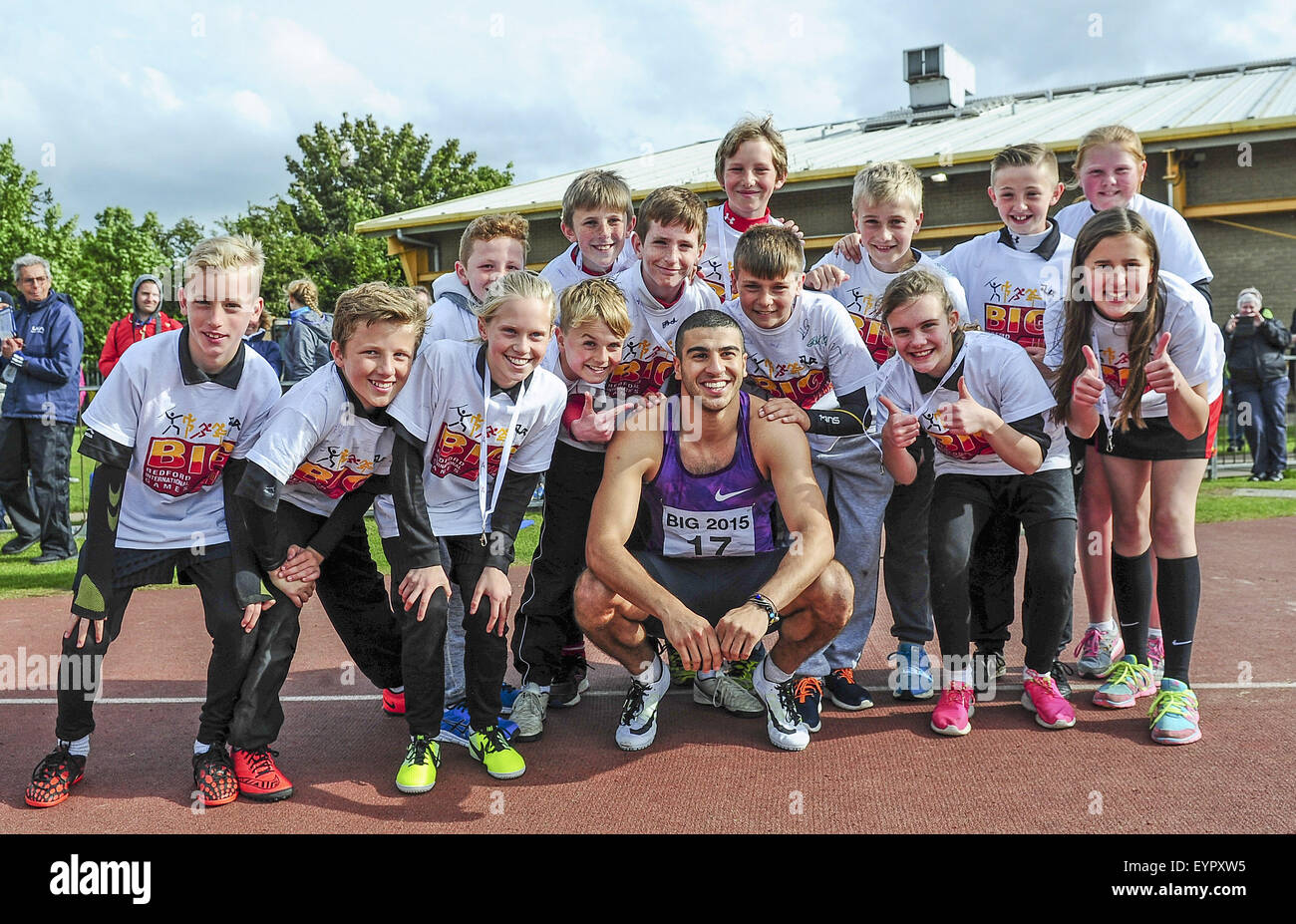 UK's Number One sprinter Adam Gemili clocks sub 10.0secs (9.97secs) at