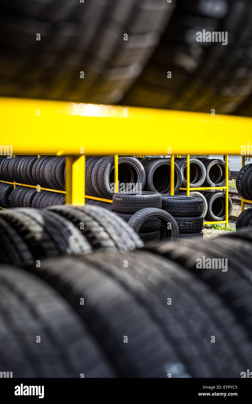 Tires for sale at a tire store Stock Photo Alamy