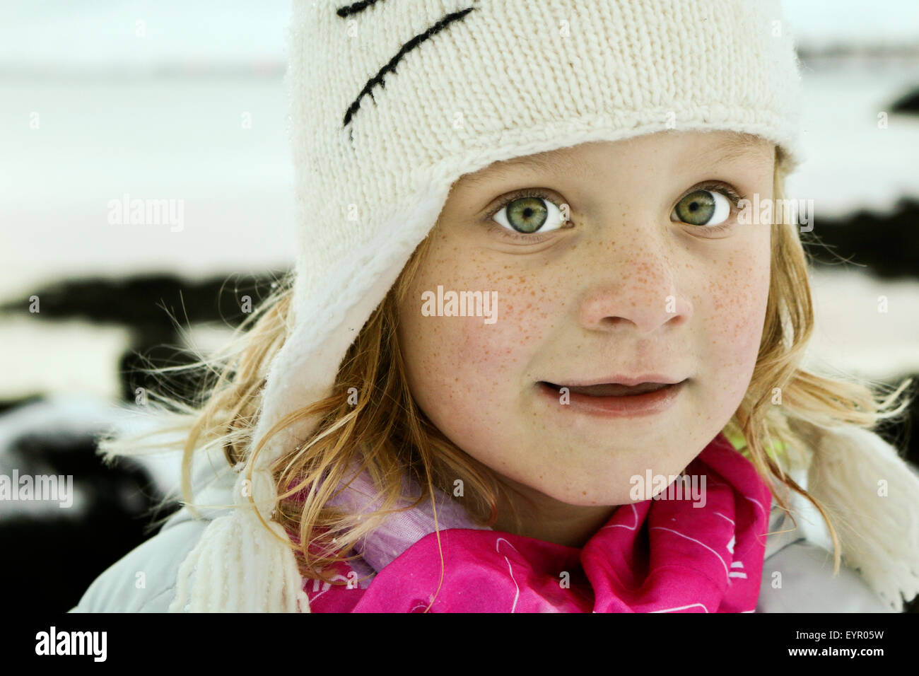 Child portrait happy smile freckles hi-res stock photography and images ...